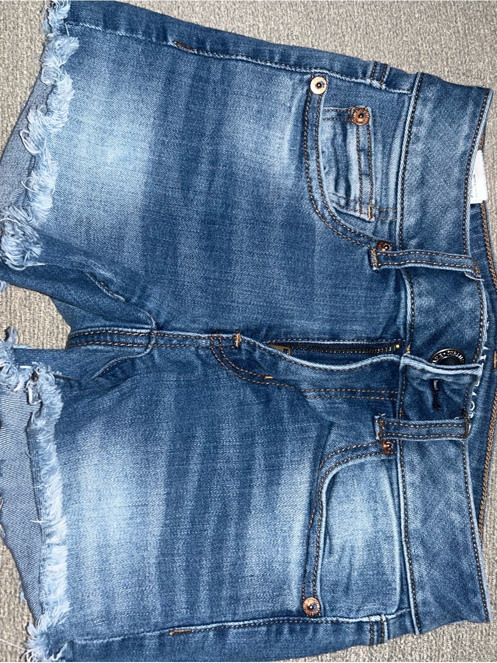 American Eagle Outfitters Blue Washed Denim Jean Shorts